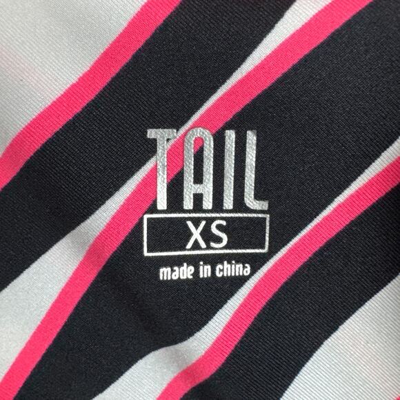 Tail Wmens Golf Shirt Bright Pink Black Abstract Pattern Sleeveless Size XS NWOT - Picture 6 of 8